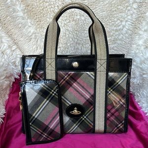 💖 Vivienne Westwood Tote Bag with zip pouch